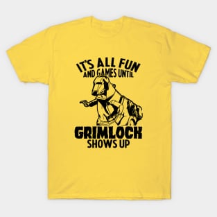 GRIMLOCK : Transformers GEN 1 - fun & games T-Shirt